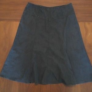 Cato Denim Skirt Women's Modest Dark Gray Flared